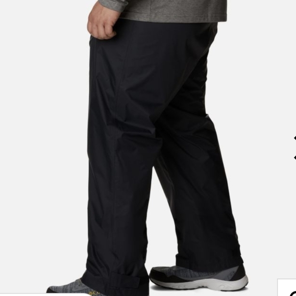 NWT Columbia Men's Rebel Roamer Rain Pants black, big sz  6x 30" inseam - Picture 2 of 8